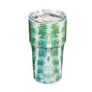 Double Wall Ceramic Companion Cup with Tritan Lid, 13 OZ, Sunning Catcus