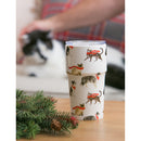 Double Wall Ceramic Companion Cup with Tritan Lid, 13 OZ, Stylin Cat & Dog,3ltc997204