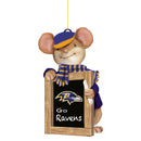 Baltimore Ravens, Holiday Mouse Ornament