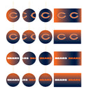 Holiday Ball Ornaments, Set of 12, Chicago Bears