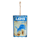 Detroit Lions, Metal Corrugate Ornament