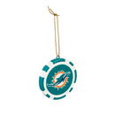 Game Chip Ornament, Miami Dolphins