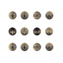 12pc Ornament Set, New Orleans Saints