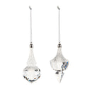 Acrylic Teardrop Ornament, 2 Asst