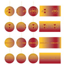 12pc Ornament Set, Iowa State
