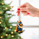 Reindeer Player Ornament, West Virginia University