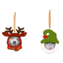 Ceramic Picture Frame Ornament, 2 Asst: Gnome, Deer