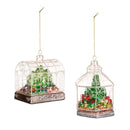 5" Glass Greenhouse Ornament