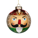 Joyful Traditions Ornament Nutcracker Round Glass, Asst, 3.75"H