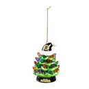 4" LED Ceramic Christmas Tree Ornament with Team Santa Hat, Boston Bruins