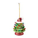 4" LED Ceramic Christmas Tree Ornament with Team Santa Hat, Florida State University