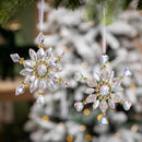 Season to Sparkle Ornament Snowflake with Gems Metal and Acrylic, 6"H