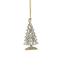 Shades of Green Ornament Tree Metal Set