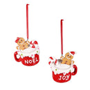 2.5" Resin Mug with Gingerbread Ornament