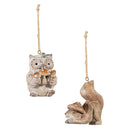 Woodland Storybook Ornament Animal Resin, Asst