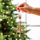 Wood Christmas Tree 3D Ornament