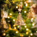 Wood Christmas Tree 3D Ornament