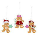 Baking Spirits Bright Ornament Wood Gingerbread, 3.25"H, Set of 9