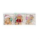 Baking Spirits Bright Ornament Wood Gingerbread, 3.25"H, Set of 9