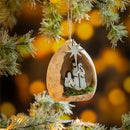 Nativity Ornament Nativity Wood, 3.75"H