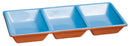 Blue Dipped Terra Cotta 3 Section Server