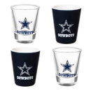 4-Piece Ceramic and Glass 2oz. Cup Set, Dallas Cowboys