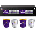 4-Piece Ceramic and Glass 2oz. Cup Set, Minnesota Vikings