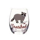 17 OZ Stemless Wine Glass w/Box, Trashed