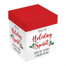 Christmas Vacation Wine Glass Stemless Glass, Holiday Spirit, 17oz, Gift Box