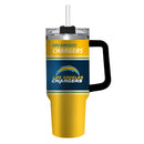 40oz Stainless Steel Mega Cup w/ Straw, Los Angeles Chargers