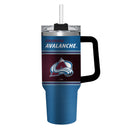 40oz Stainless Steel Mega Cup w/ Straw, Colorado Avalanche