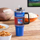 40oz Stainless Steel Mega Cup w/ Straw, New York Rangers