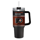 40oz Stainless Steel Mega Cup w/ Straw, Philadelphia Flyers