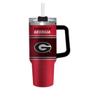 40oz Stainless Steel Mega Cup w/ Straw, University of Georgia