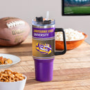 40oz Stainless Steel Mega Cup w/ Straw, Louisiana State University