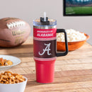 40oz Stainless Steel Mega Cup w/ Straw, University of Alabama