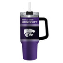 40oz Stainless Steel Mega Cup w/ Straw, Kansas State University