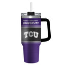 40oz Stainless Steel Mega Cup w/ Straw, Texas Christian University