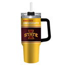 40oz Stainless Steel Mega Cup w/ Straw, Iowa State University