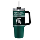 40oz Stainless Steel Mega Cup w/ Straw, Michigan State University