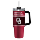 40oz Stainless Steel Mega Cup w/ Straw, University of Oklahoma