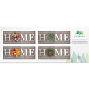 Home Seasonal Wreath Interchangeable Wall Sign