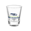 Seattle Seahawks 4-Piece Ceramic and Glass 2oz. Cup Set