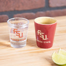 Florida State University 4-Piece Ceramic and Glass 2oz. Cup Set