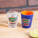 University of Florida 4-Piece Ceramic and Glass 2oz. Cup Set
