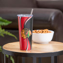 Stainless Steel Tumbler, 20oz, Chicago Blackhawks