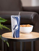 Stainless Steel Tumbler, 20oz, Tampa Bay Lightning