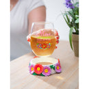 17 oz Wine Glass with Coaster, Mom, Woman, Myth Legend