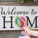 Interchangeable Wood Sign, "Welcome To Our Home"