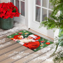 Santa & Olive Embossed Mat